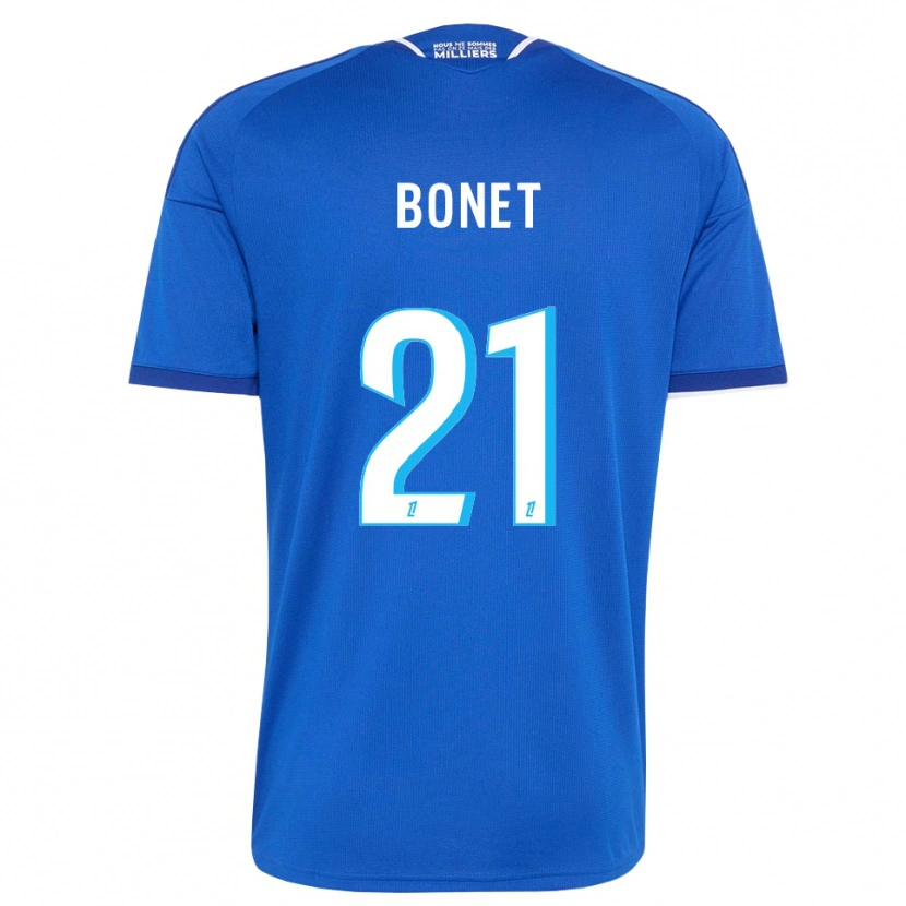 Danxen Criança Camisola Élise Bonet #21 Azul Real Branco Principal 2026/27 Camisa