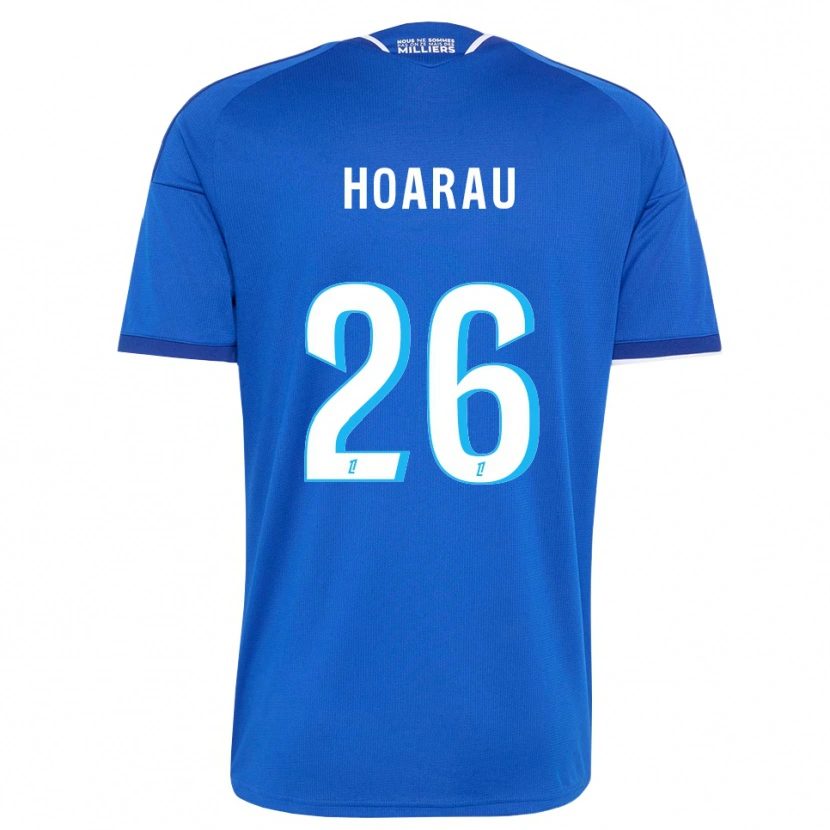 Danxen Criança Camisola Fanny Hoarau #26 Azul Real Branco Principal 2026/27 Camisa