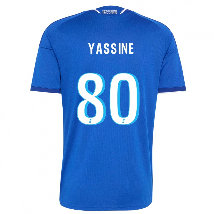 Danxen Criança Camisola Gessime Yassine #80 Azul Real Branco Principal 2026/27 Camisa