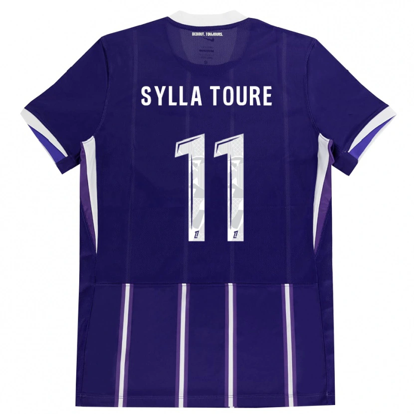 Danxen Criança Camisola Ismael Sylla Touré #11 Roxo Branco Principal 2026/27 Camisa
