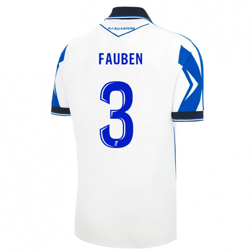 Danxen Criança Camisola Marc-Allan Fauben #3 Preto Branco Azul Principal 2026/27 Camisa