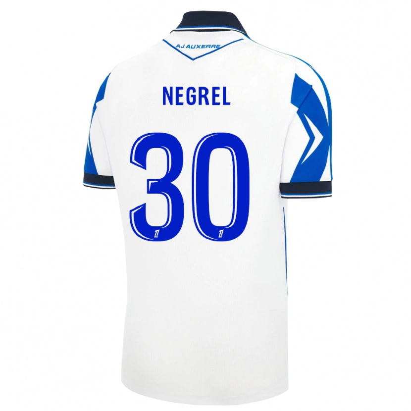 Danxen Criança Camisola Tom Negrel #30 Preto Branco Azul Principal 2026/27 Camisa
