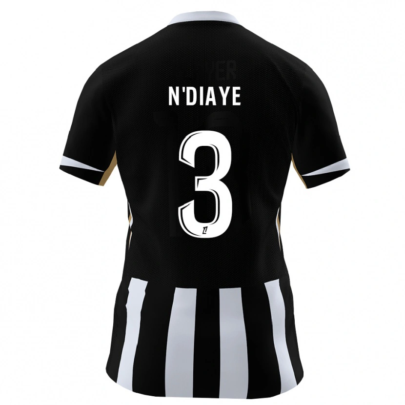 Danxen Criança Camisola Demba N'diaye #3 Preto Azul Principal 2026/27 Camisa
