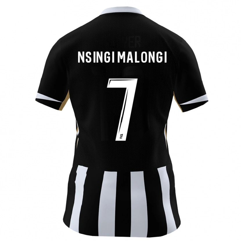 Danxen Criança Camisola Rodrigue Nsingi Malongi #7 Preto Azul Principal 2026/27 Camisa