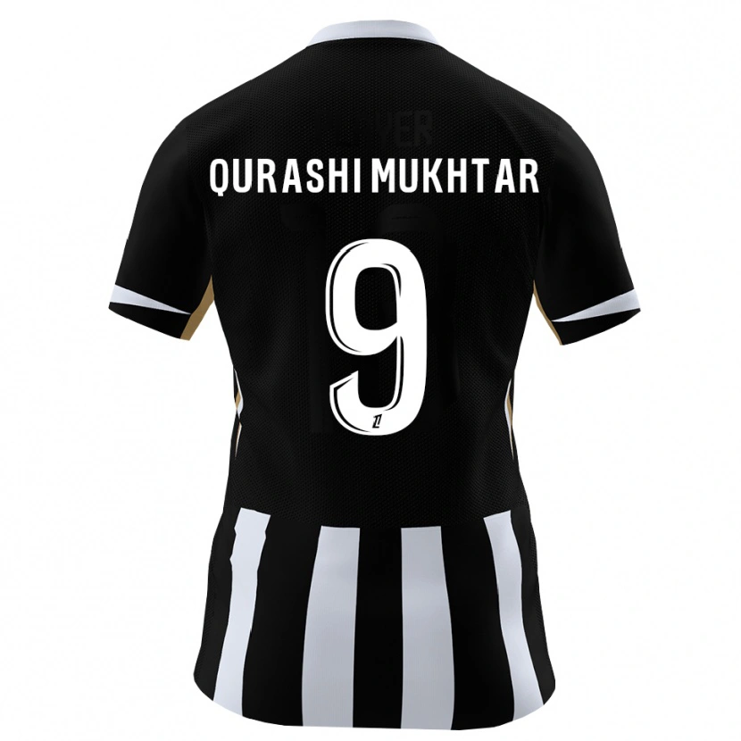 Danxen Criança Camisola Awab Mukhtar #9 Preto Azul Principal 2026/27 Camisa