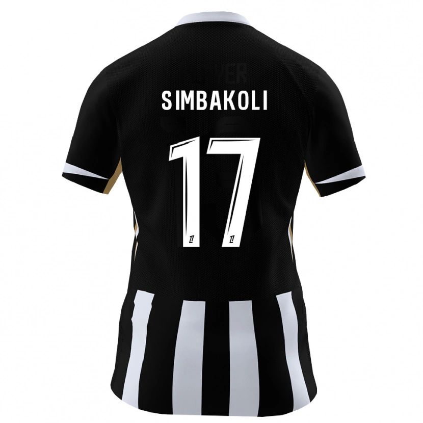 Danxen Criança Camisola Usman Simbakoli #17 Preto Azul Principal 2026/27 Camisa