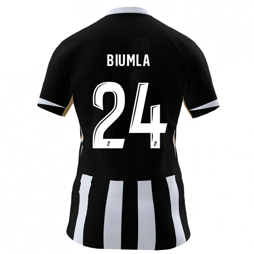 Danxen Criança Camisola Emmanuel Biumla #24 Preto Azul Principal 2026/27 Camisa