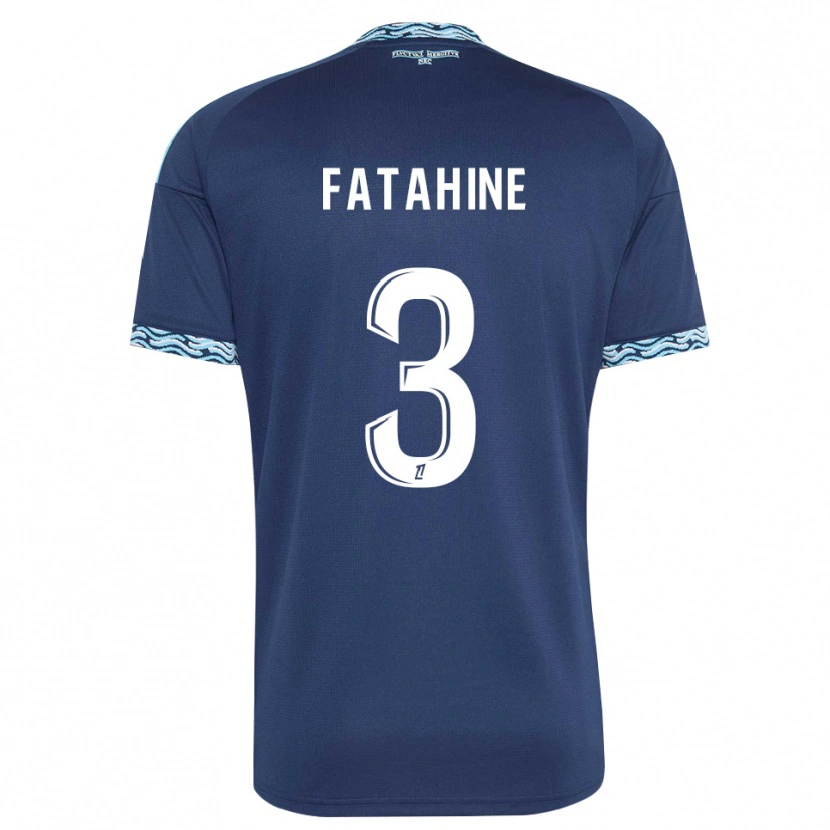 Danxen Criança Camisola Anis Fatahine #3 Azul Aço Branco Principal 2026/27 Camisa