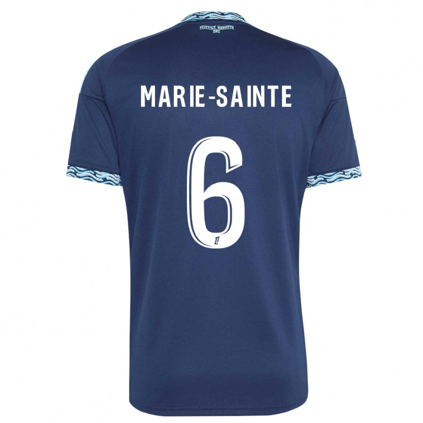 Danxen Criança Camisola Andrew Marie-Sainte #6 Azul Aço Branco Principal 2026/27 Camisa