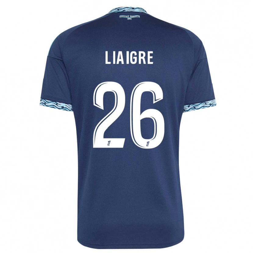 Danxen Criança Camisola Fiona Liaigre #26 Azul Aço Branco Principal 2026/27 Camisa