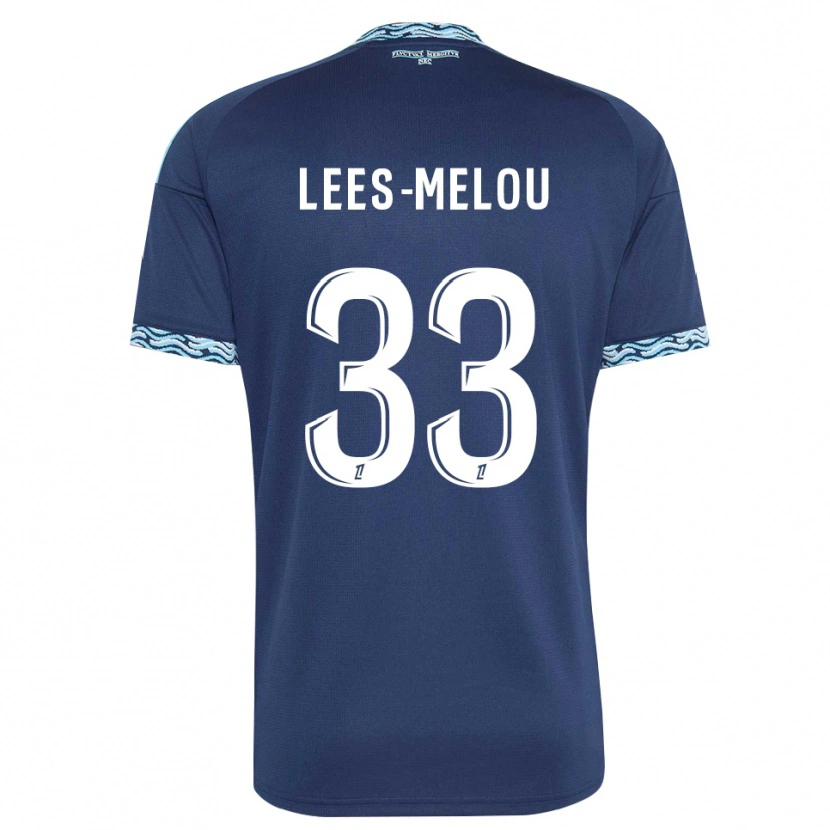 Danxen Criança Camisola Pierre Lees-Melou #33 Azul Aço Branco Principal 2026/27 Camisa