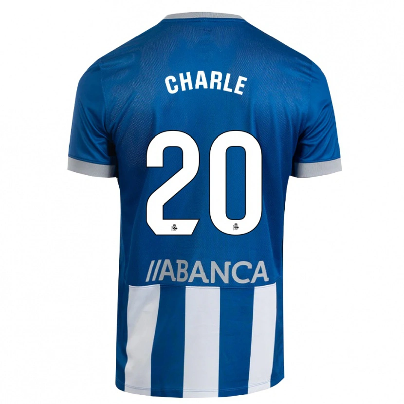 Danxen Criança Camisola Marta Charle #20 Azul Cinza Branco Principal 2026/27 Camisa