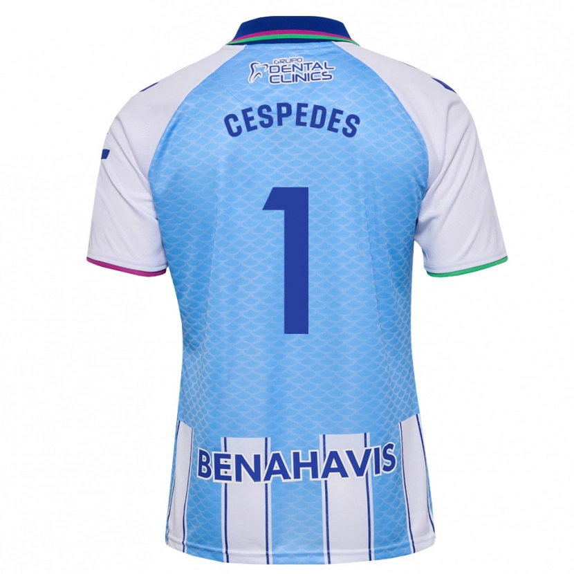 Danxen Criança Camisola Andrés Céspedes #1 Azul Céu Profundo Branco Principal 2026/27 Camisa