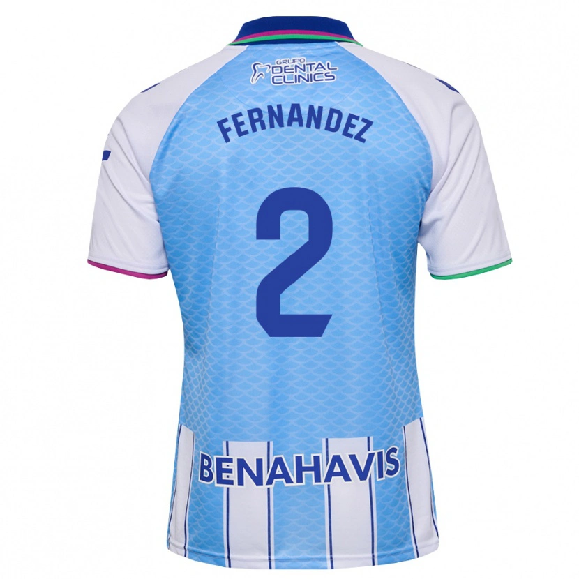 Danxen Criança Camisola Aron Neqach Fernández #2 Azul Céu Profundo Branco Principal 2026/27 Camisa