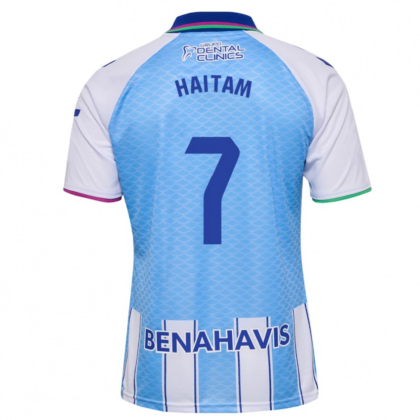 Danxen Criança Camisola Haitam Abaida #7 Azul Céu Profundo Branco Principal 2026/27 Camisa