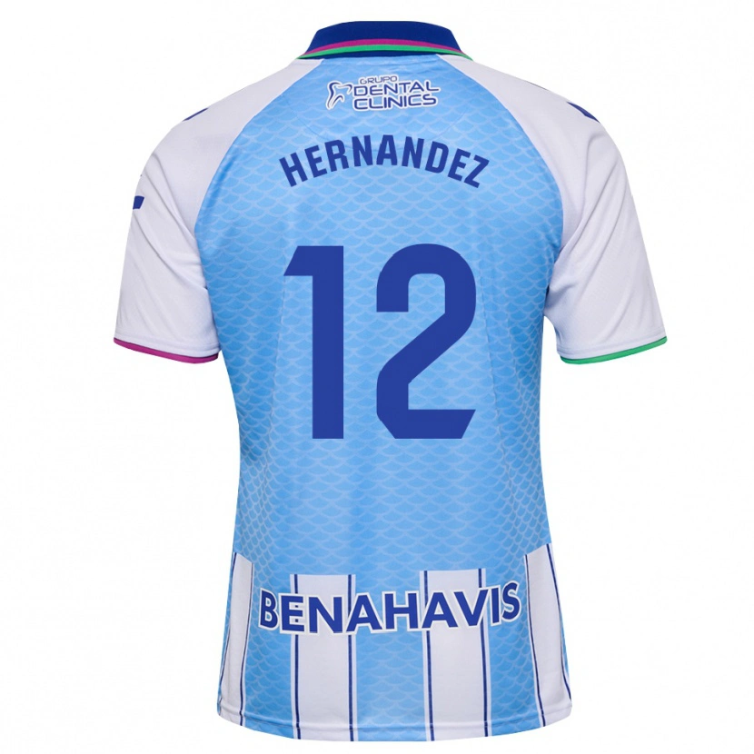 Danxen Criança Camisola Juanma Hernandez #12 Azul Céu Profundo Branco Principal 2026/27 Camisa
