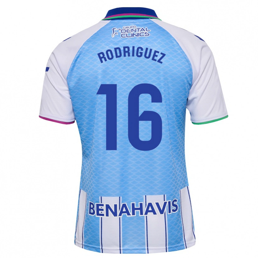 Danxen Criança Camisola Genaro Rodríguez #16 Azul Céu Profundo Branco Principal 2026/27 Camisa