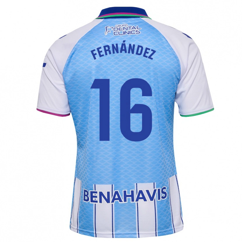 Danxen Criança Camisola José Fernández #16 Azul Céu Profundo Branco Principal 2026/27 Camisa