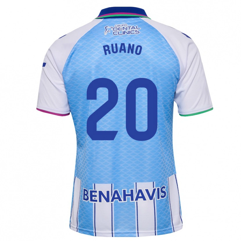 Danxen Criança Camisola Celia Ruano #20 Azul Céu Profundo Branco Principal 2026/27 Camisa