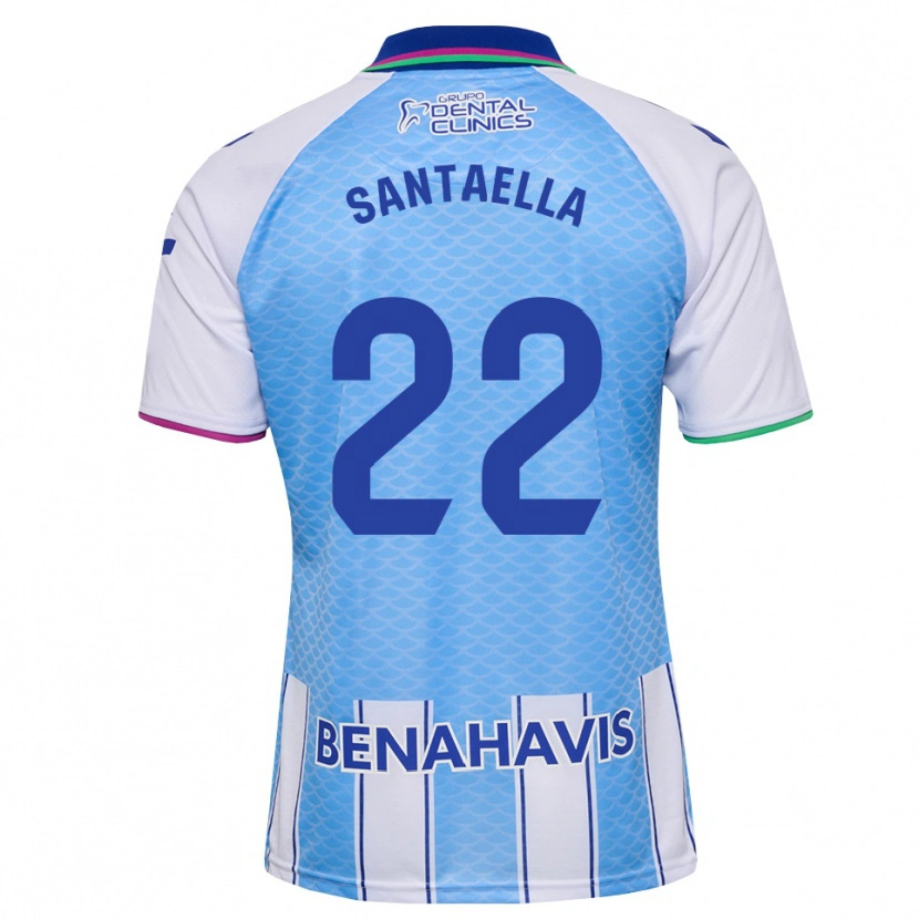Danxen Criança Camisola Miguel Santaella #22 Azul Céu Profundo Branco Principal 2026/27 Camisa