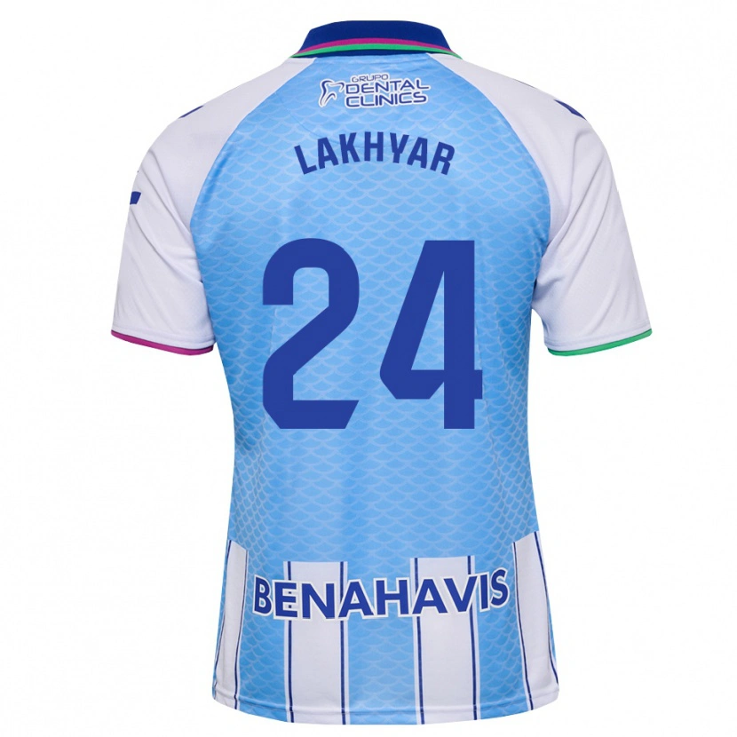 Danxen Criança Camisola Houssam Lakhyar #24 Azul Céu Profundo Branco Principal 2026/27 Camisa