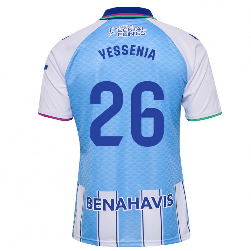 Danxen Criança Camisola Yessenia Alcaide Martin #26 Azul Céu Profundo Branco Principal 2026/27 Camisa