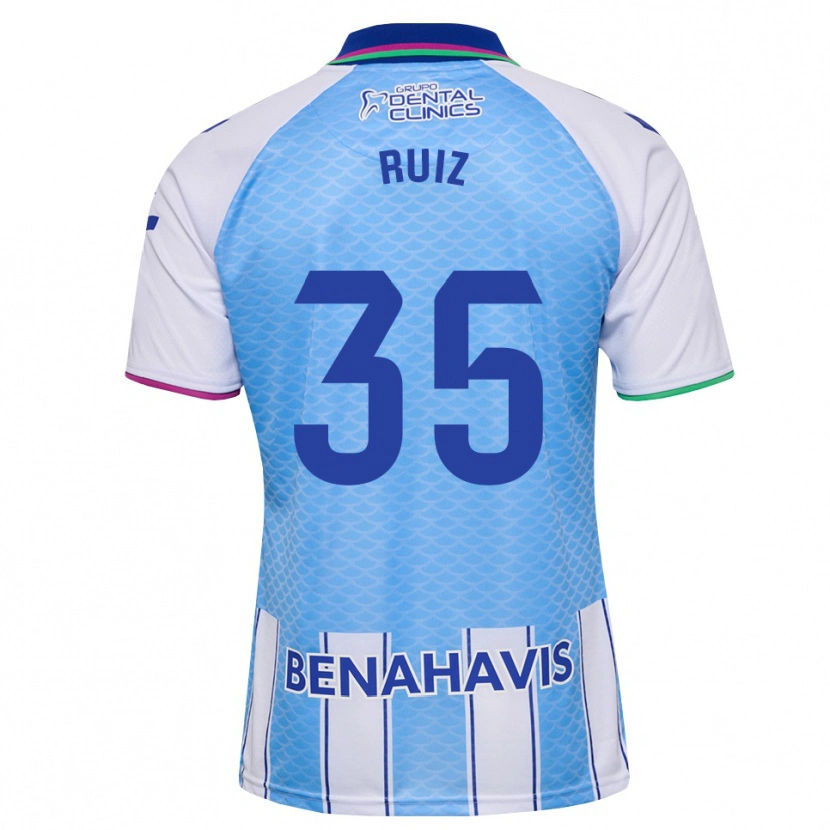 Danxen Criança Camisola Jorge Ruiz #35 Azul Céu Profundo Branco Principal 2026/27 Camisa