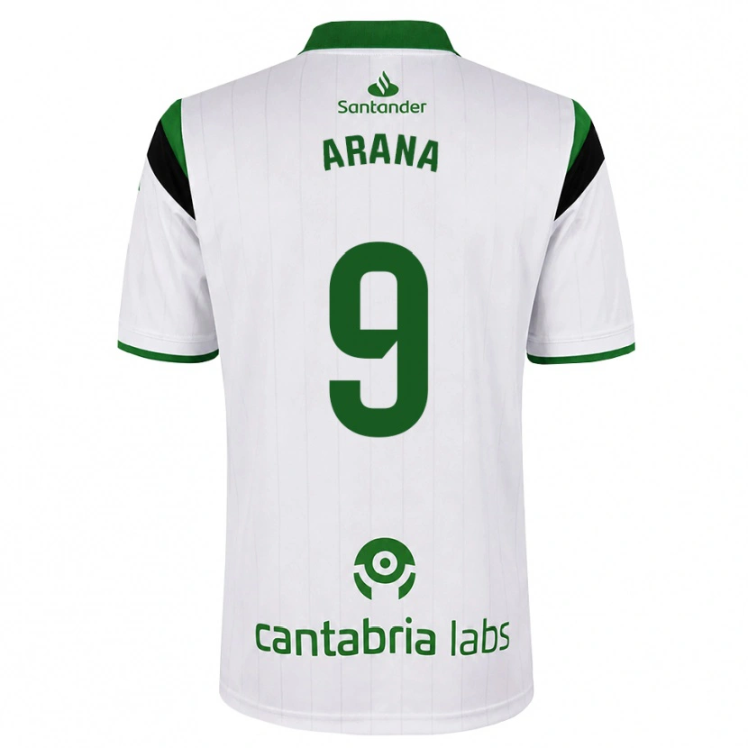Danxen Criança Camisola Juan Carlos Arana #9 Branco Verde Preto Principal 2026/27 Camisa