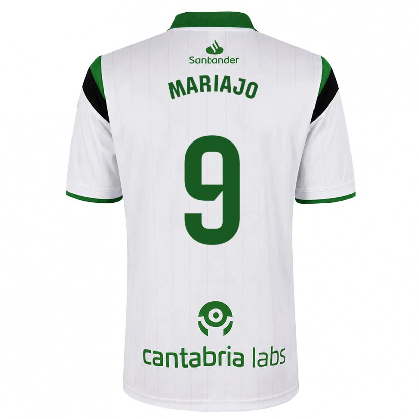 Danxen Criança Camisola María José Gutiérrez Díaz #9 Branco Verde Preto Principal 2026/27 Camisa
