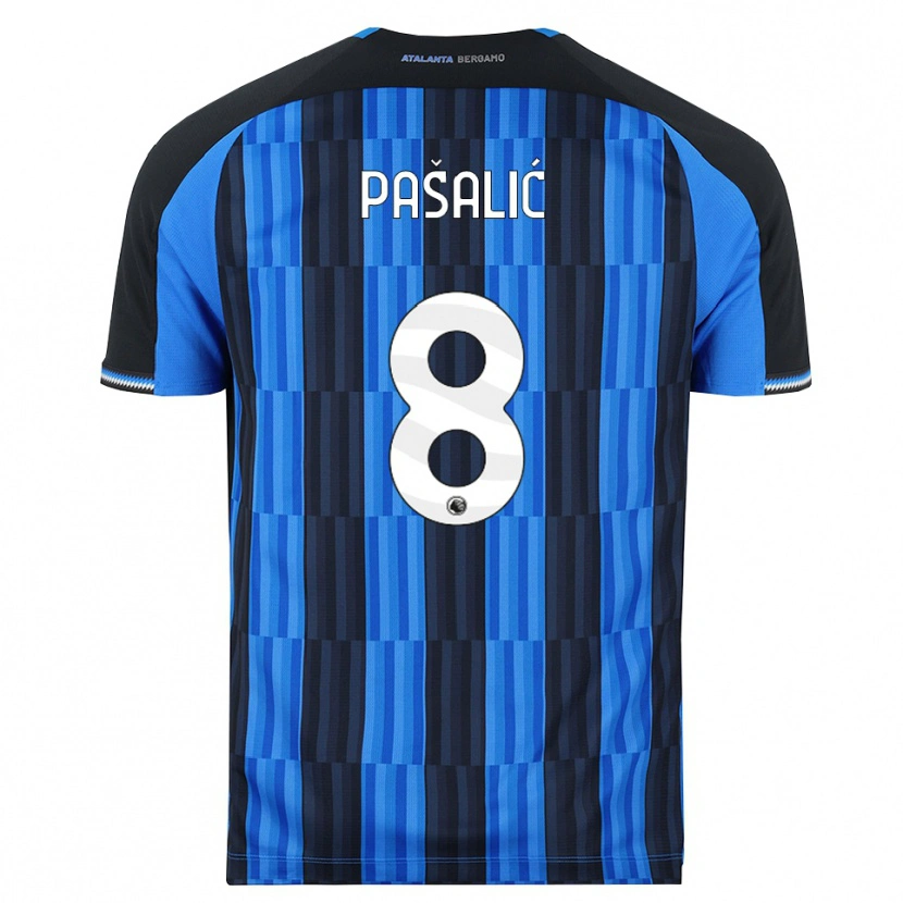 Danxen Criança Camisola Mario Pašalić #8 Azul Preto Vermelho Principal 2026/27 Camisa