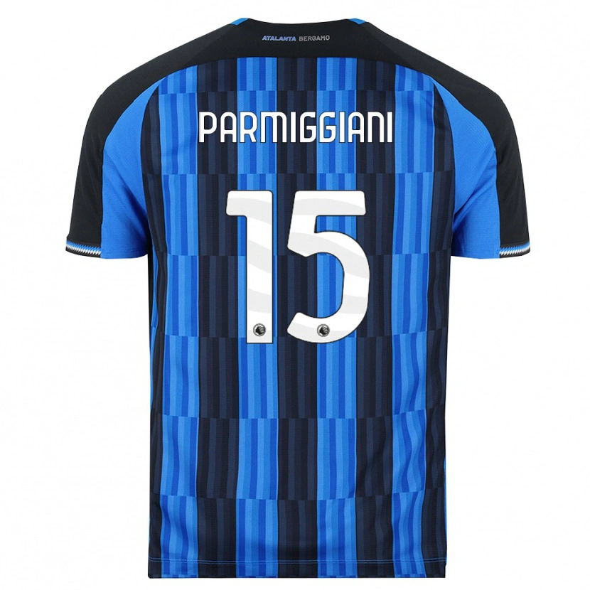 Danxen Criança Camisola Pietro Parmiggiani #15 Azul Preto Vermelho Principal 2026/27 Camisa