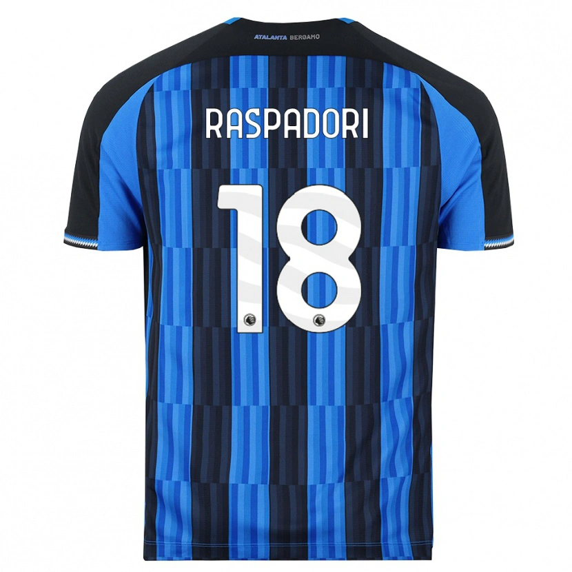 Danxen Criança Camisola Giacomo Raspadori #18 Azul Preto Vermelho Principal 2026/27 Camisa