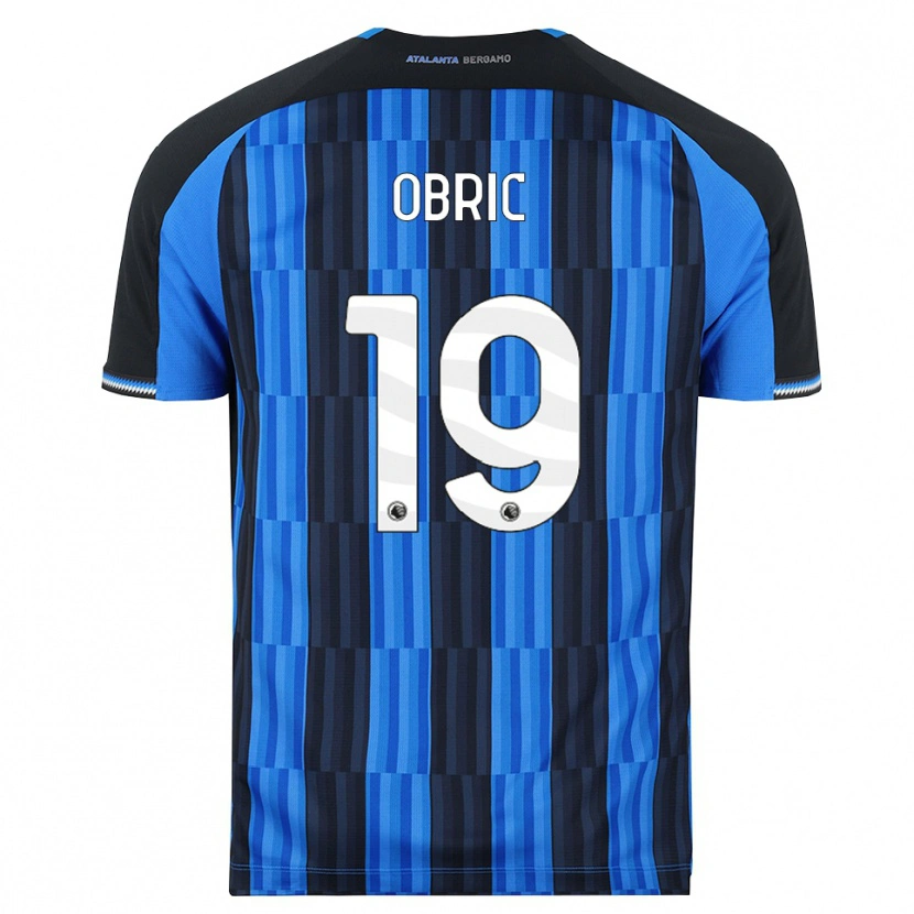 Danxen Criança Camisola Relja Obric #19 Azul Preto Vermelho Principal 2026/27 Camisa