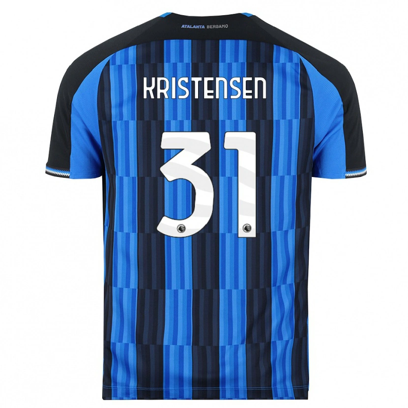 Danxen Criança Camisola Thomas Kristensen #31 Azul Preto Vermelho Principal 2026/27 Camisa