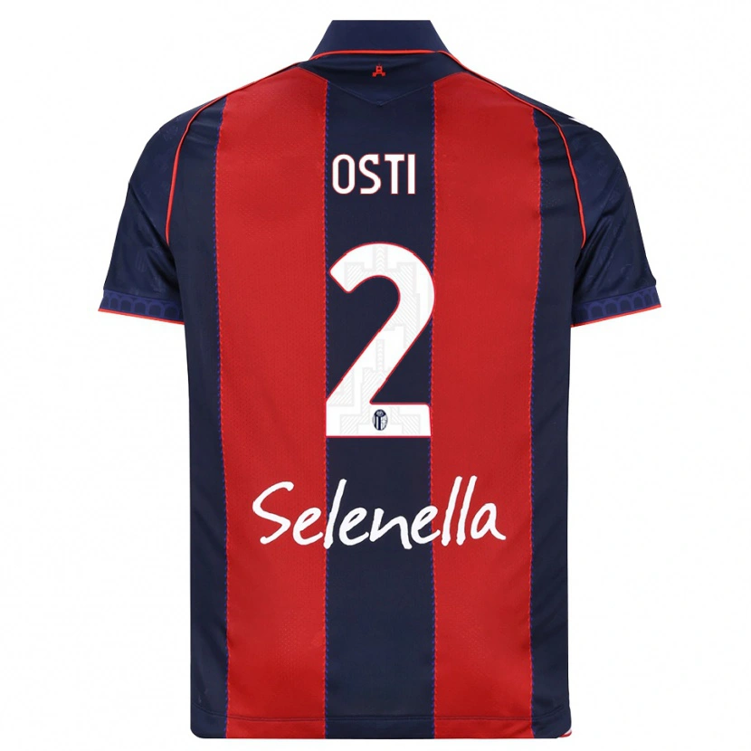 Danxen Criança Camisola Gabriele Osti #2 Azul Real Vermelho Branco Principal 2026/27 Camisa