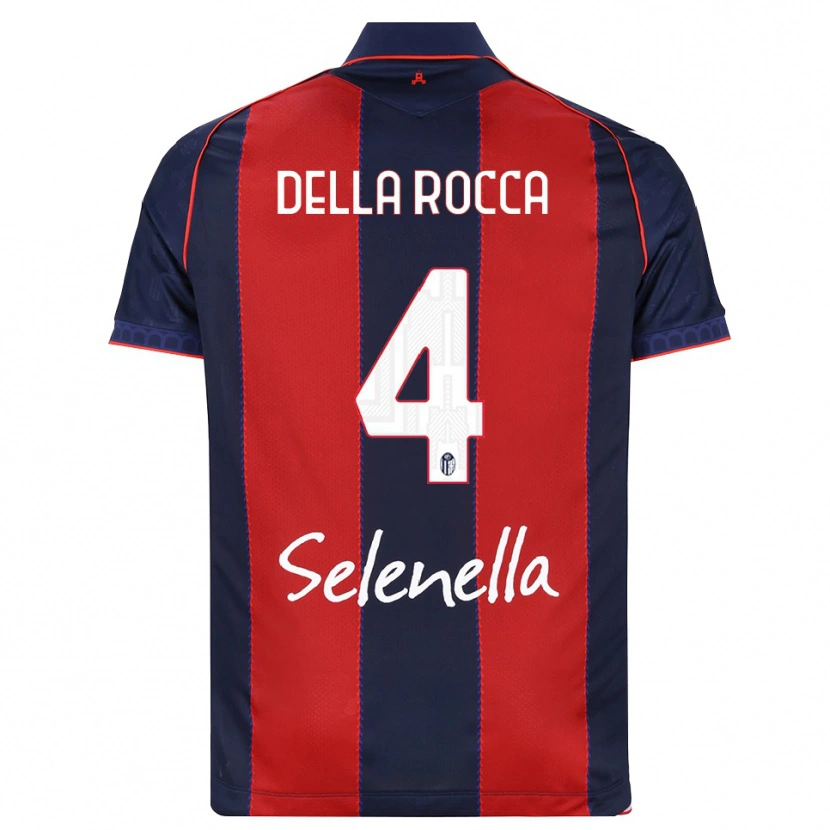 Danxen Criança Camisola Manuel Della Rocca #4 Azul Real Vermelho Branco Principal 2026/27 Camisa
