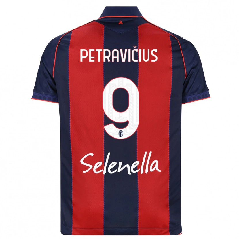 Danxen Criança Camisola Joris Petravičius #9 Azul Real Vermelho Branco Principal 2026/27 Camisa