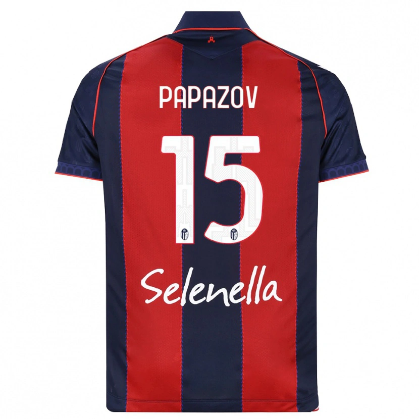 Danxen Criança Camisola Dimitar Papazov #15 Azul Real Vermelho Branco Principal 2026/27 Camisa