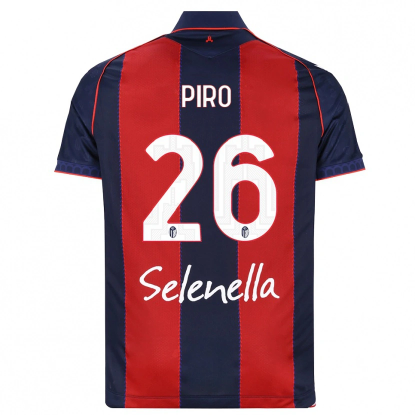 Danxen Criança Camisola Christian Piro #26 Azul Real Vermelho Branco Principal 2026/27 Camisa