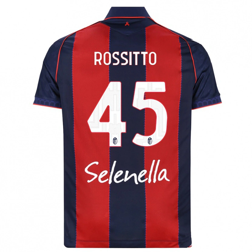 Danxen Criança Camisola Niccoló Rossitto #45 Azul Real Vermelho Branco Principal 2026/27 Camisa