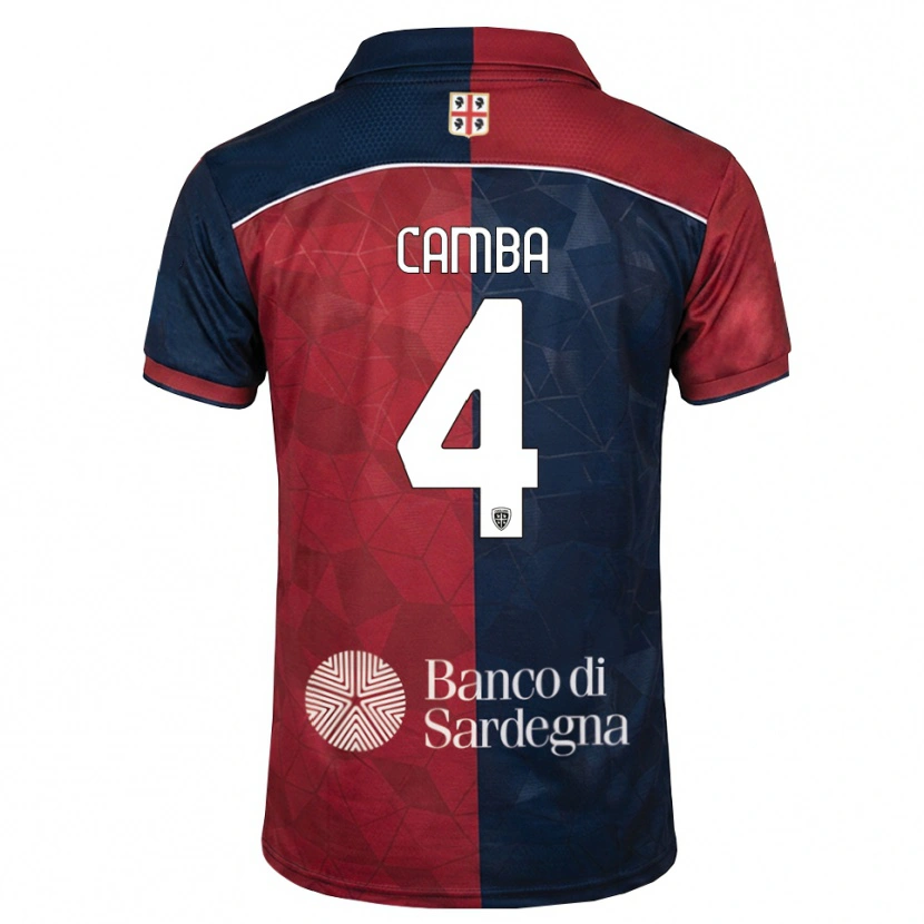 Danxen Criança Camisola Daniele Camba #4 Bordô Azul Real Principal 2026/27 Camisa