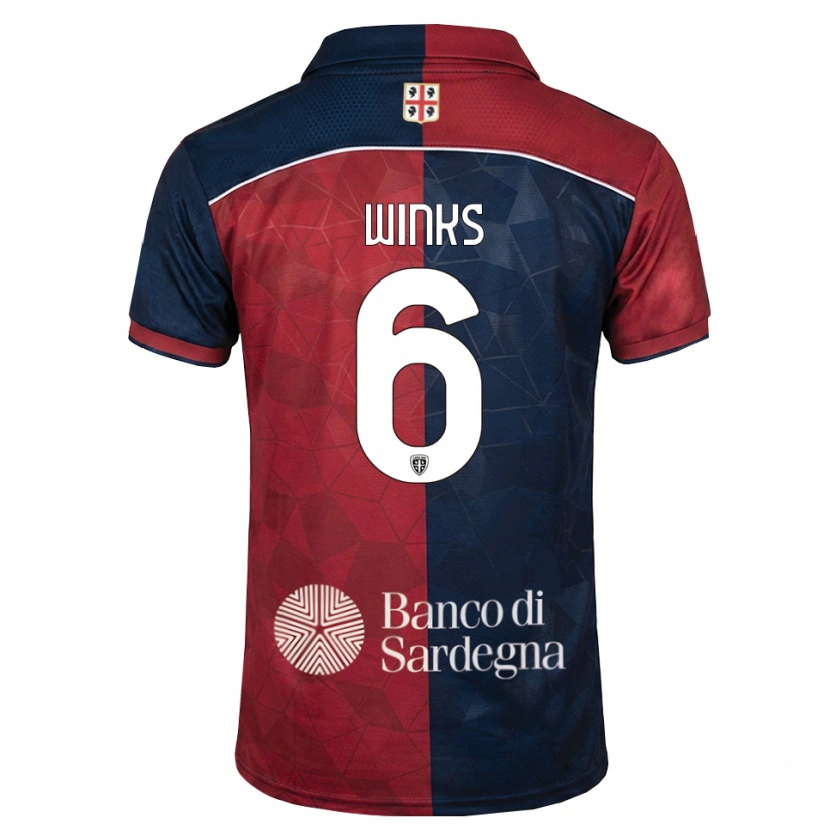 Danxen Criança Camisola Harry Winks #6 Bordô Azul Real Principal 2026/27 Camisa