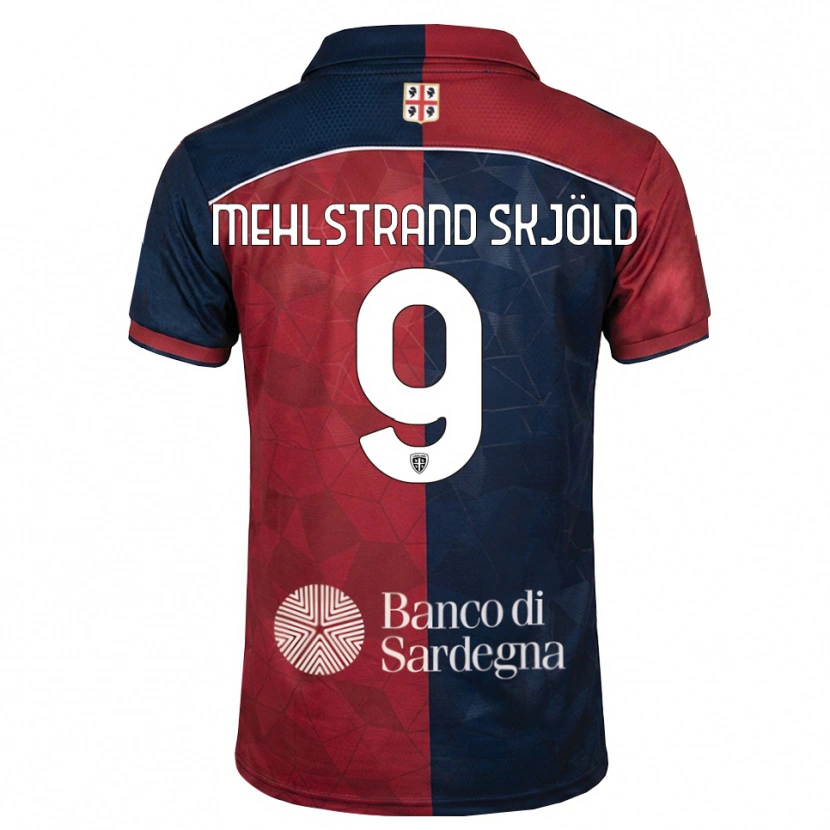 Danxen Criança Camisola William Mehlstrand Skjöld #9 Bordô Azul Real Principal 2026/27 Camisa