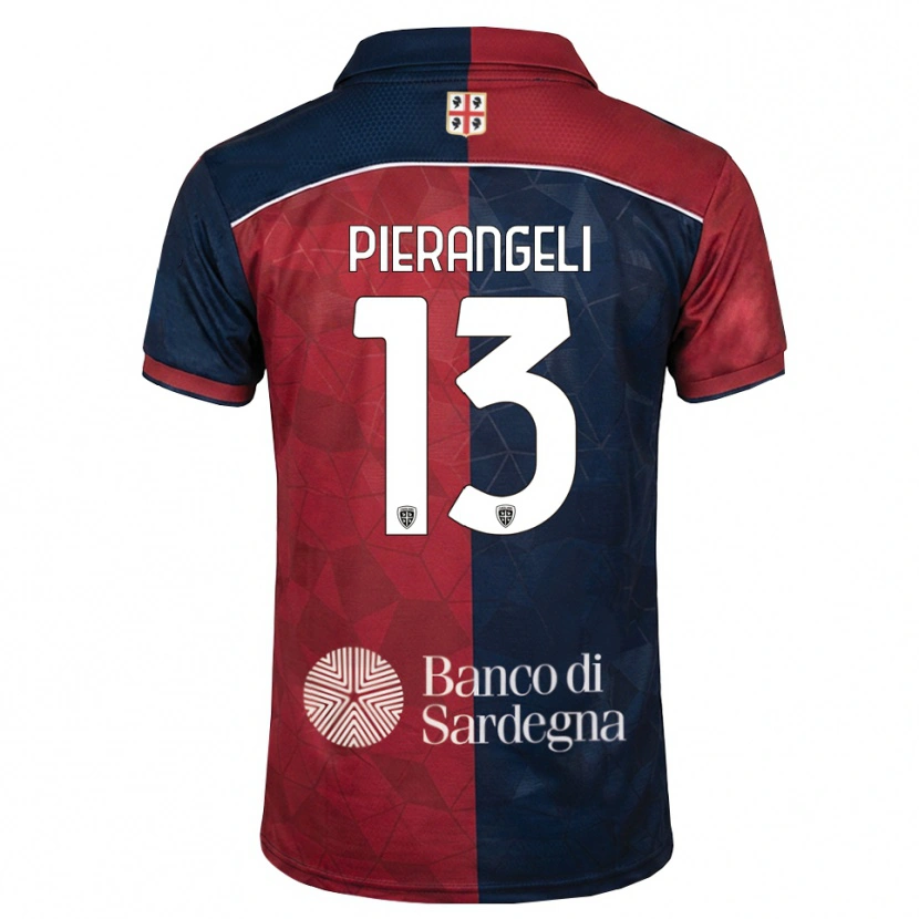 Danxen Criança Camisola Luis Pierangeli #13 Bordô Azul Real Principal 2026/27 Camisa