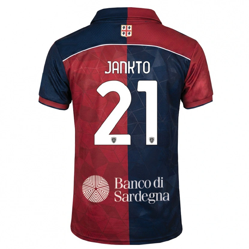 Danxen Criança Camisola Jakub Jankto #21 Bordô Azul Real Principal 2026/27 Camisa
