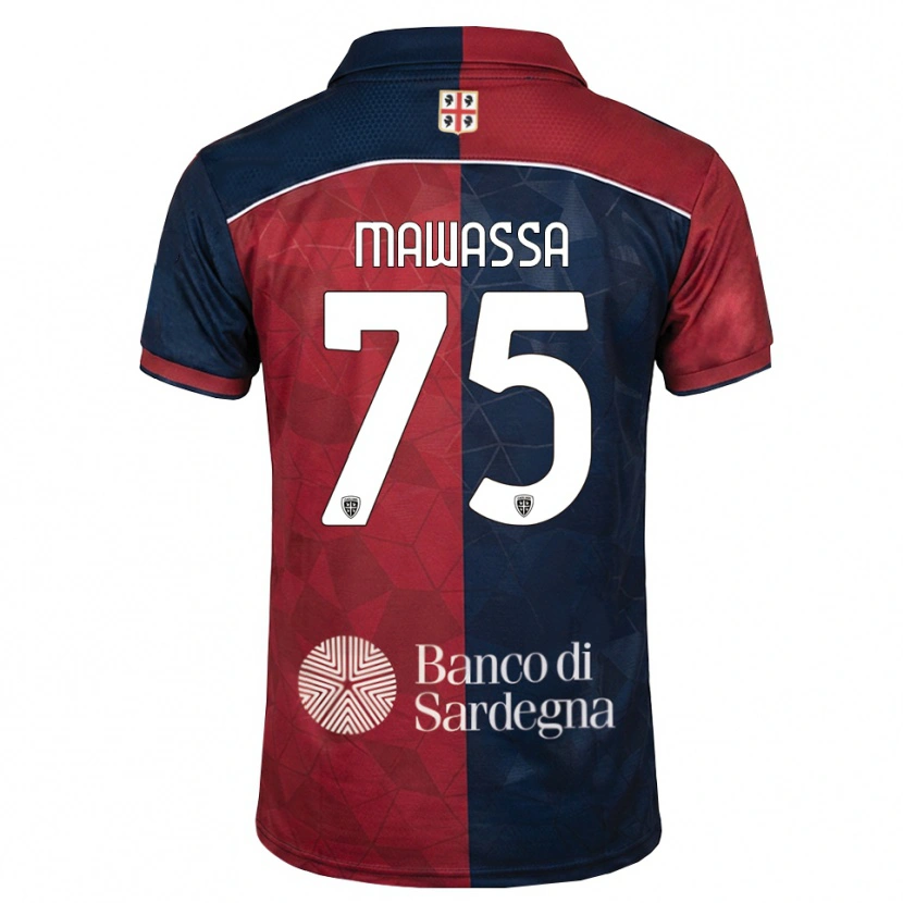 Danxen Criança Camisola Enoch Mawassa #75 Bordô Azul Real Principal 2026/27 Camisa