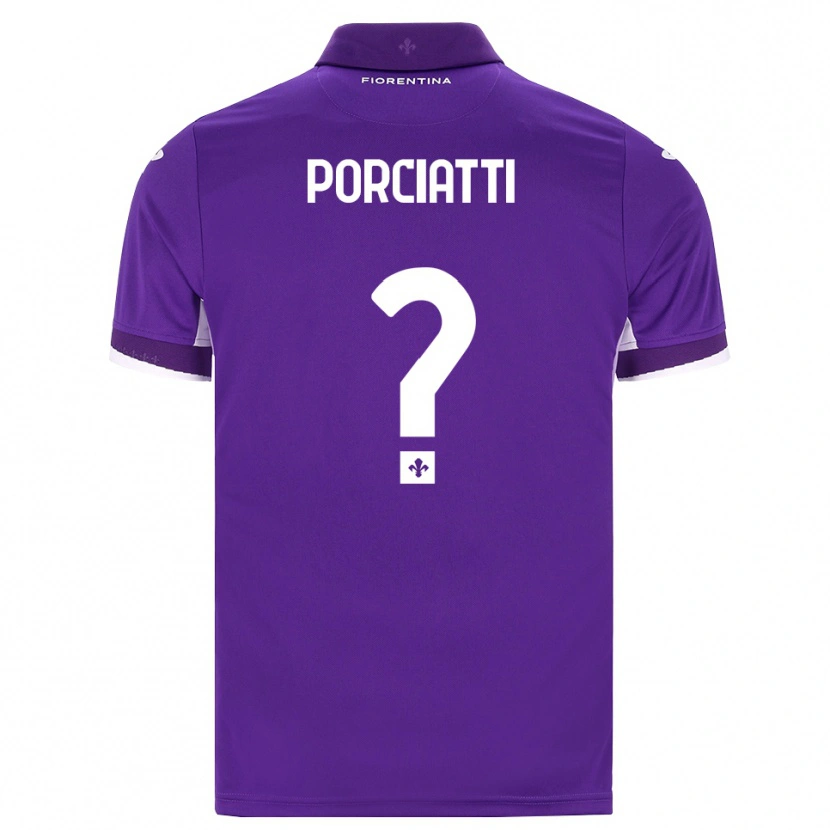 Danxen Criança Camisola Filippo Porciatti #0 Roxo Branco Rosa Principal 2026/27 Camisa