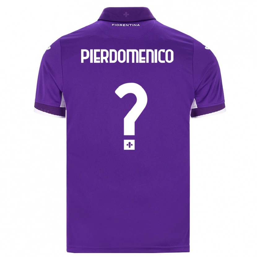 Danxen Criança Camisola Jacopo Di Pierdomenico #0 Roxo Branco Rosa Principal 2026/27 Camisa