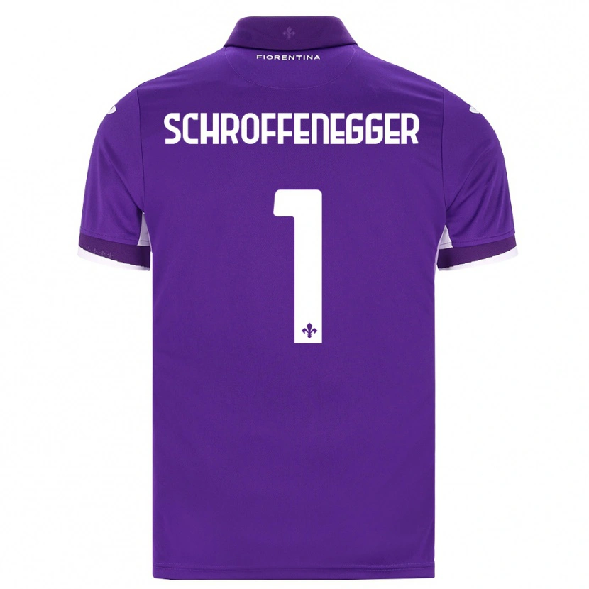 Danxen Criança Camisola Katja Schroffenegger #1 Roxo Branco Rosa Principal 2026/27 Camisa