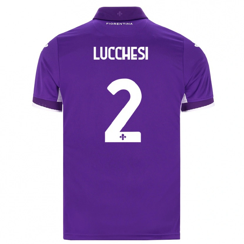 Danxen Criança Camisola Andrea Lucchesi #2 Roxo Branco Rosa Principal 2026/27 Camisa